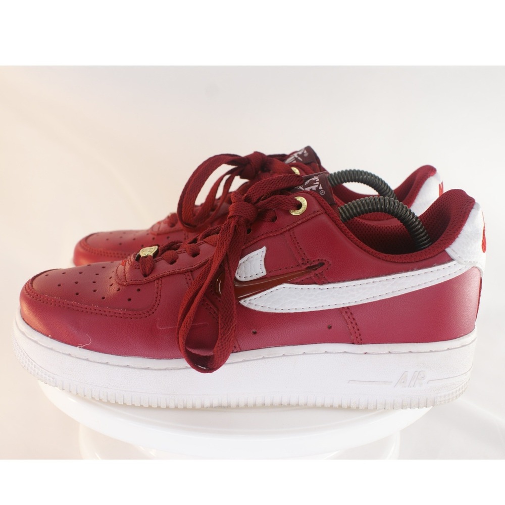 Nike Air Force 1 Low 07 LX Team Red White Jewel Swoosh DQ7664-600 Mens Size 8